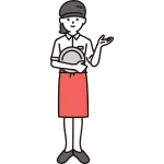 Family Restaurant Female Clerk SVG Icon